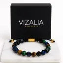 Bracelet Perles Facettées - Multi pierres | Or