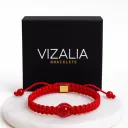 Bracelet en macramé - Rouge 