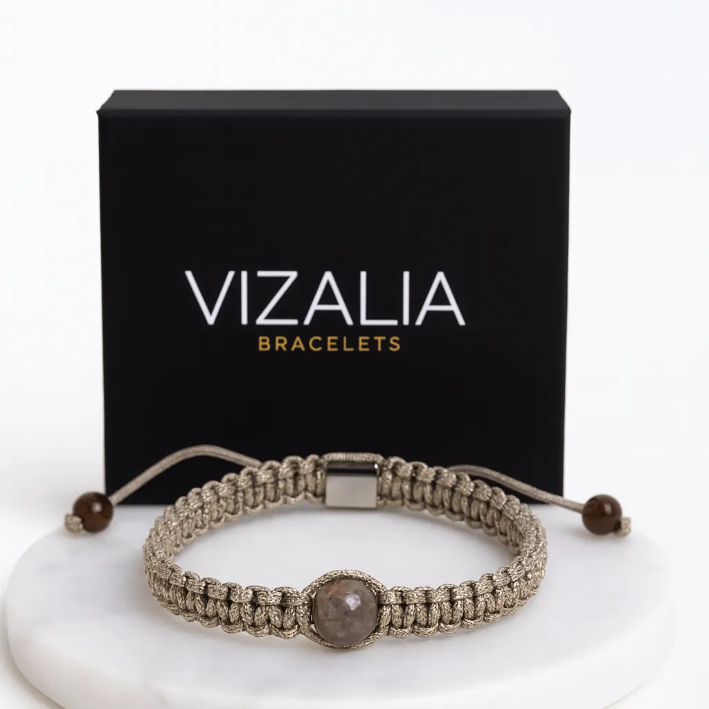 Bracelet en macramé - Beige