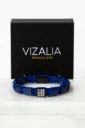 Bracelet pierre plate - Lapis lazuli | Argent